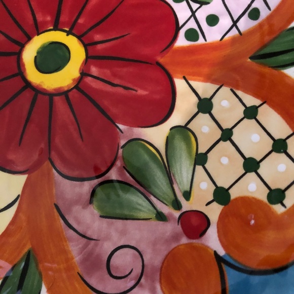 Tabletops Lifestyles Castalia Salad Plates Set of 3. Handcrafted Floral Design - Picture 12 of 14